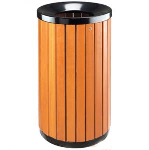 钢木垃圾桶WJ-0001